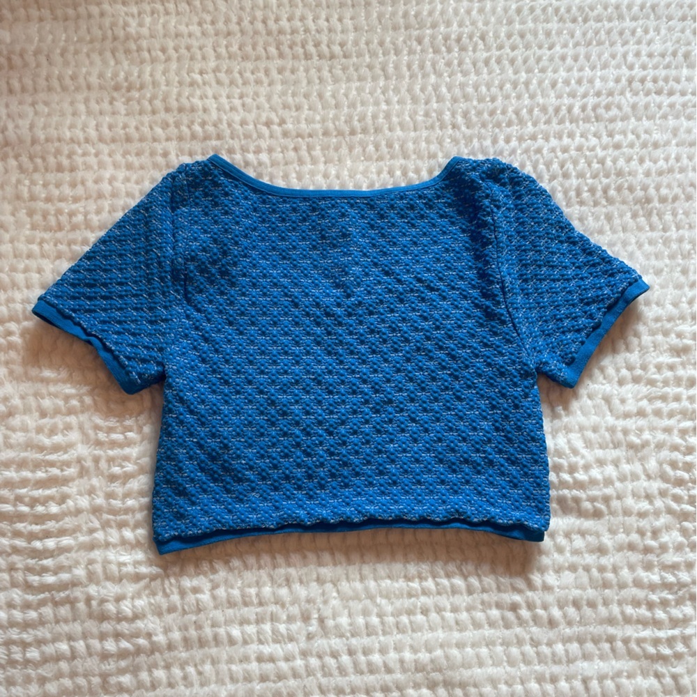 Intimately Free People | Seamless Micro Crop in Super Sonic Sky | Crop Top | NWT - Picture 8 of 13